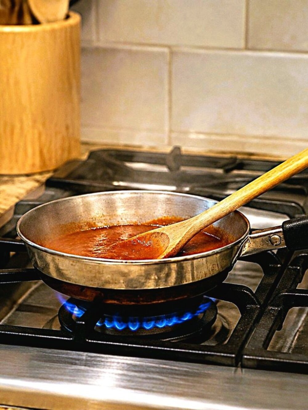 Vintage 83 Revere Ware 7″ Copper Clad Stainless-Stee Skillet Good